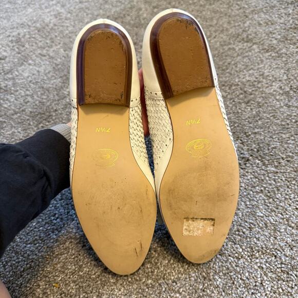 Vintage Etienne Aigner Woven Kiltie Flats 7.5 N - Picture 3 of 5